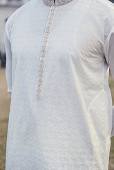 GZ-1402 | Semi-Stitched Summer White Series By Riwaj Men Swear